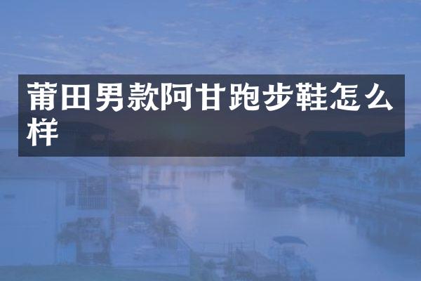 莆田男款阿甘跑步鞋怎么样
