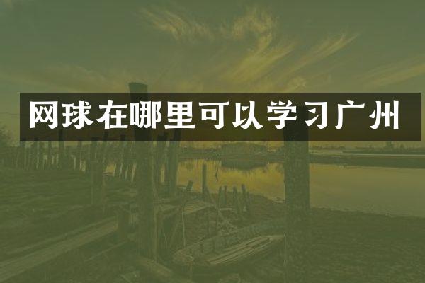 网球在哪里可以学习广州