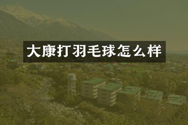 大康打羽毛球怎么样