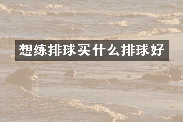 想练排球排球好