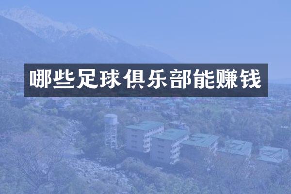 哪些足球俱乐部能赚钱