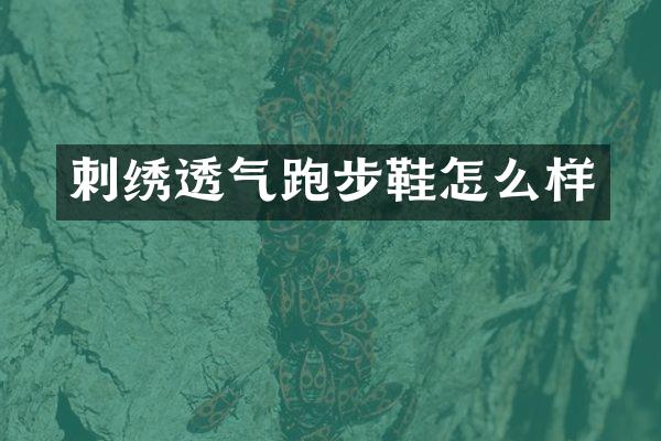 刺绣透气跑步鞋怎么样