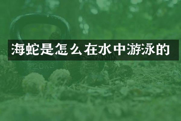 海蛇是怎么在水中游泳的