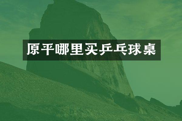 原平哪里买乒乓球桌