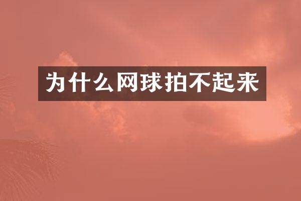 为什么网球拍不起来