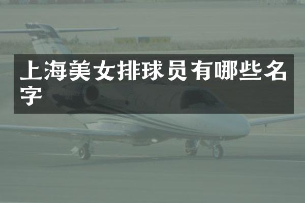 上海排球员有哪些名字