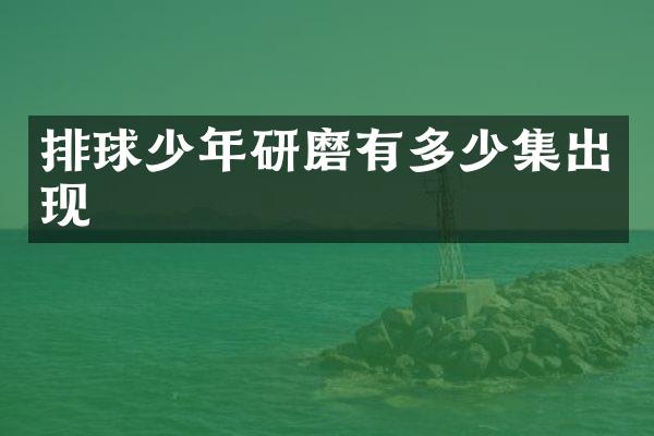 排球少年研磨有多少集出现