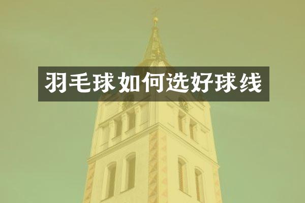 羽毛球如何选好球线