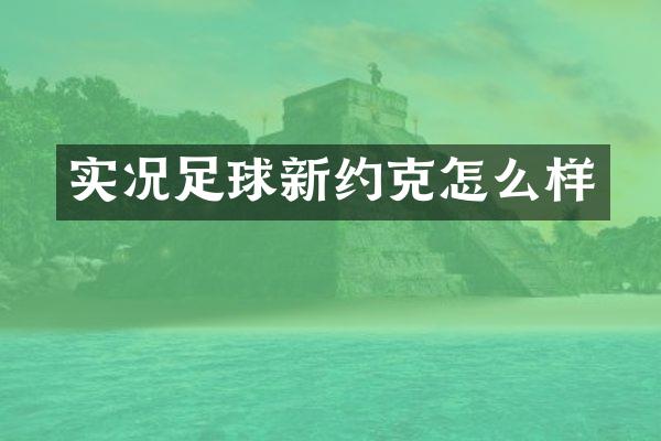 实况足球新约克怎么样
