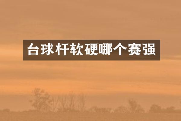 台球杆软硬哪个赛强