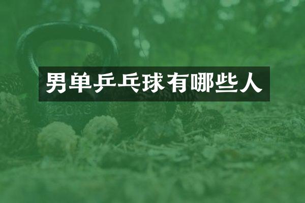 男单乒乓球有哪些人