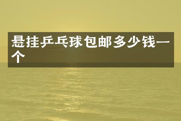 悬挂乒乓球包邮多少钱一个