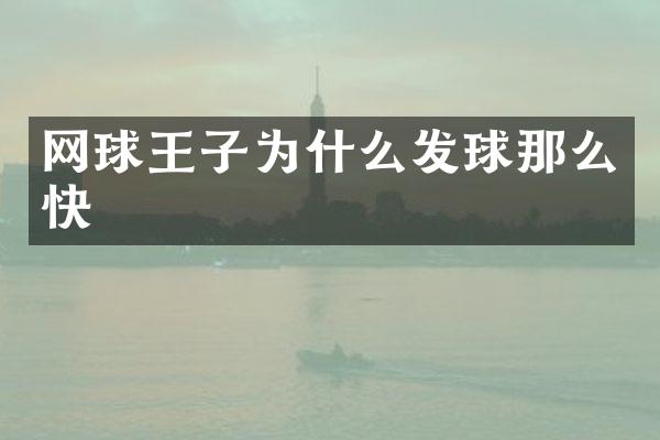 网球王子为什么发球那么快