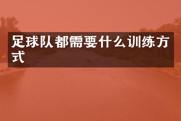 足球队都需要什么训练方式