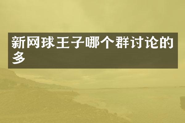 新网球王子哪个群讨论的多