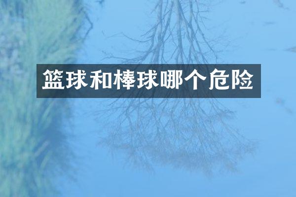 篮球和棒球哪个危险