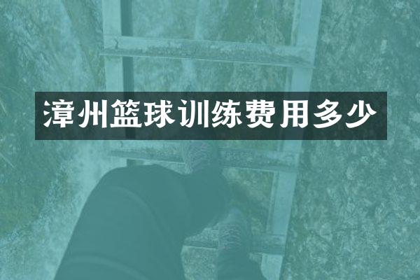 漳州篮球训练费用多少