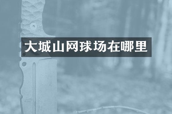 大城山网球场在哪里
