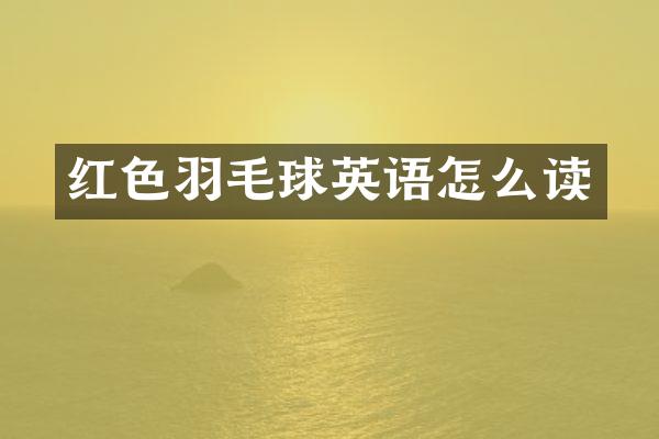 红色羽毛球英语怎么读