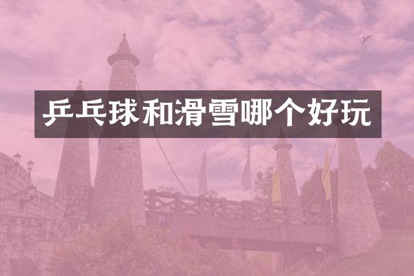 乒乓球和滑雪哪个好玩