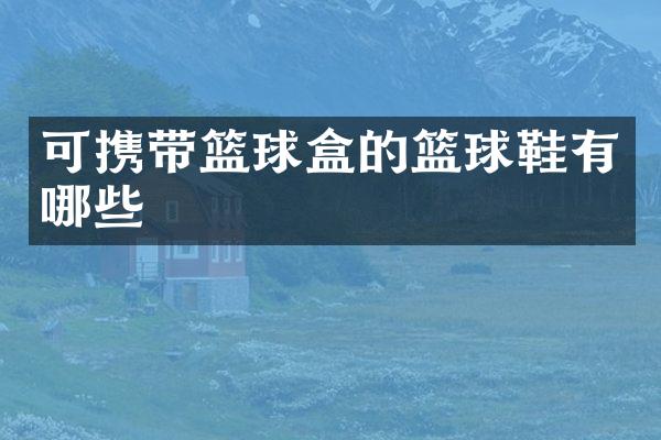 可携带篮球盒的篮球鞋有哪些