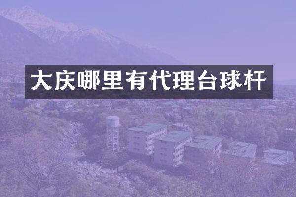 大庆哪里有代理台球杆