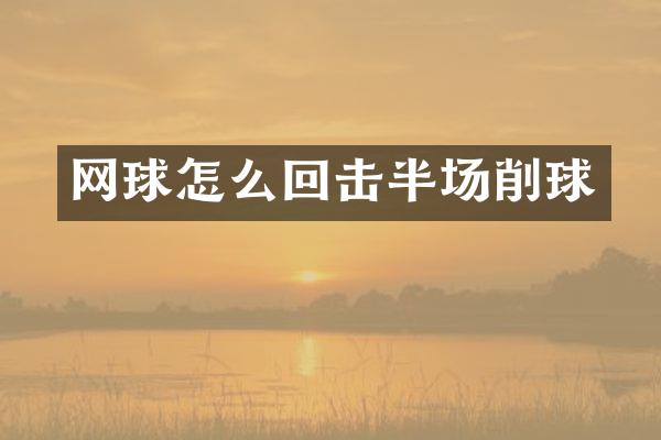 网球怎么回击半场削球