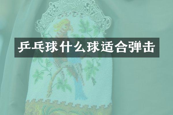 乒乓球什么球适合弹击