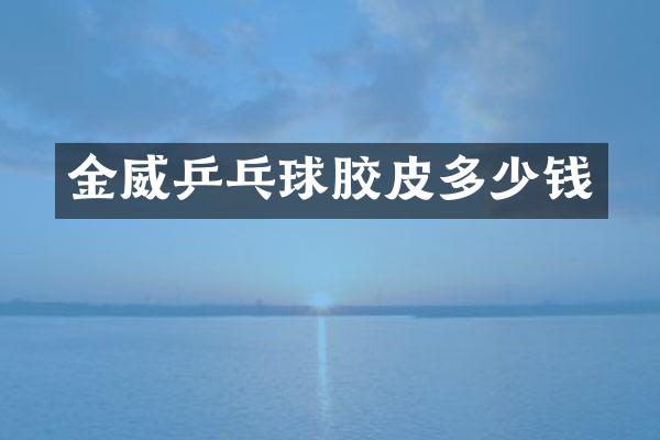 金威乒乓球胶皮多少钱