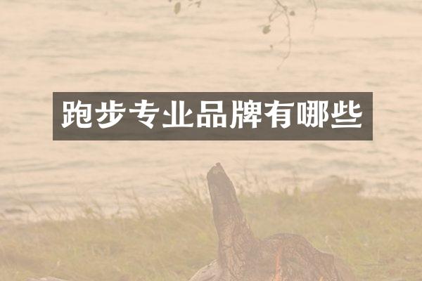 跑步专业品牌有哪些