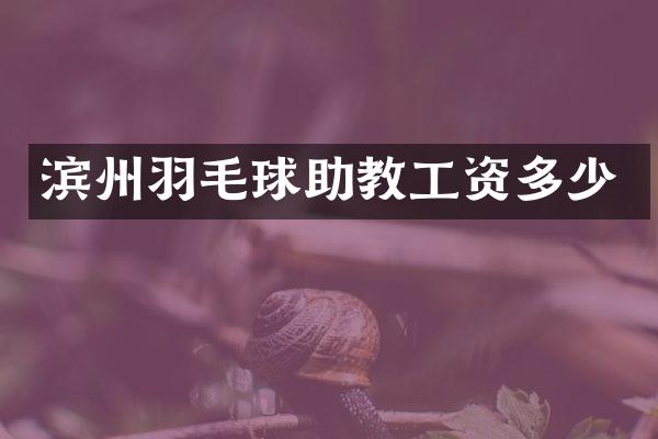 滨州羽毛球助教工资多少