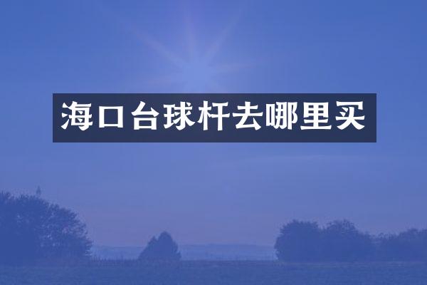 海口台球杆去哪里买