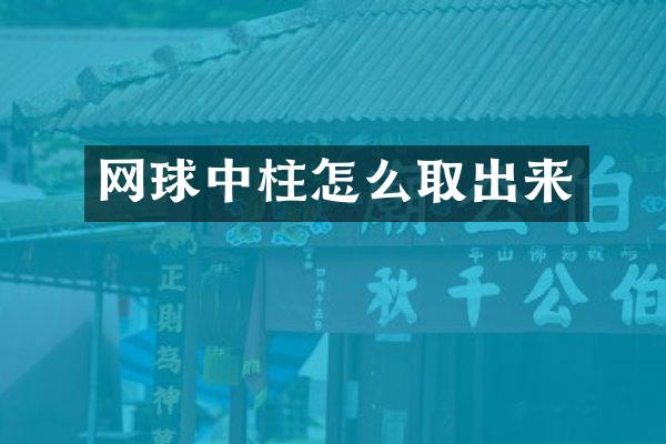 网球中柱怎么取出来