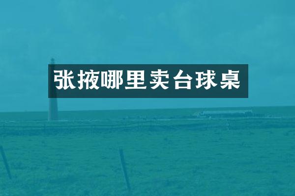 张掖哪里卖台球桌