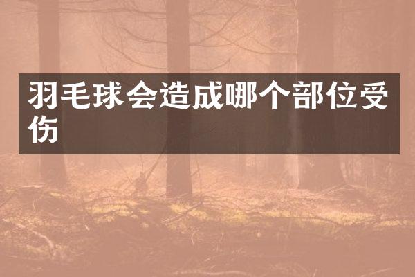 羽毛球会造成哪个部位受伤