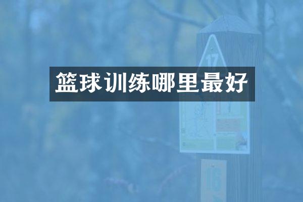 篮球训练哪里最好