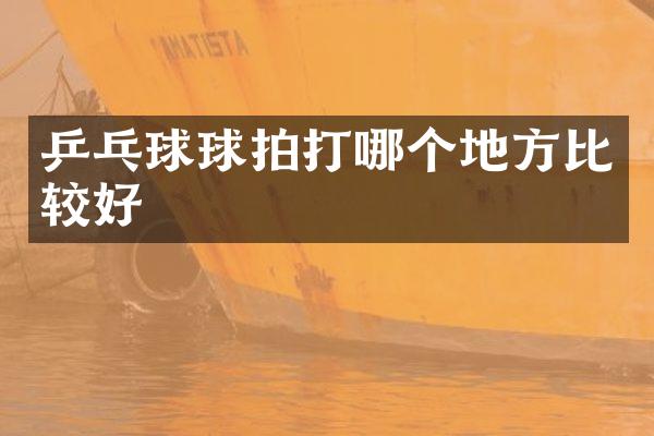 乒乓球球拍打哪个地方比较好