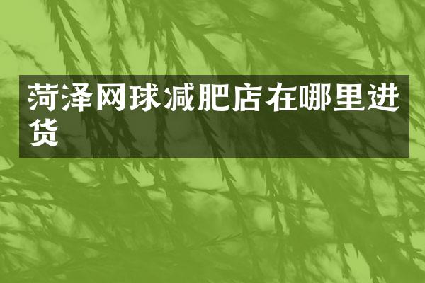菏泽网球减肥店在哪里进货
