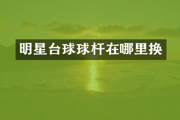 明星台球球杆在哪里换