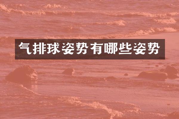 气排球姿势有哪些姿势