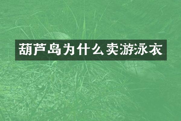 葫芦岛为什么卖游泳衣