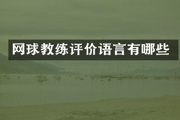 网球教练评价语言有哪些