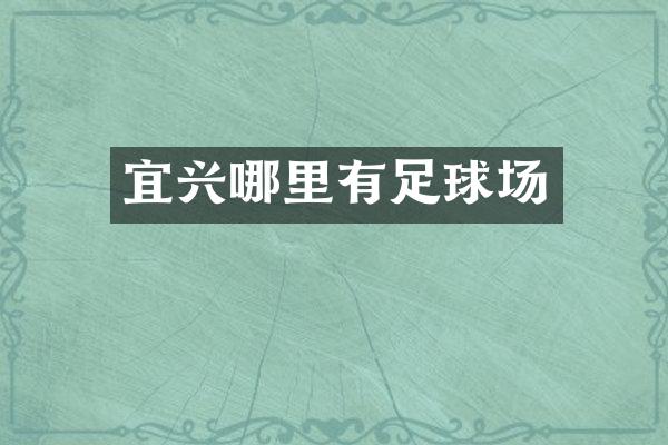 宜兴哪里有足球场