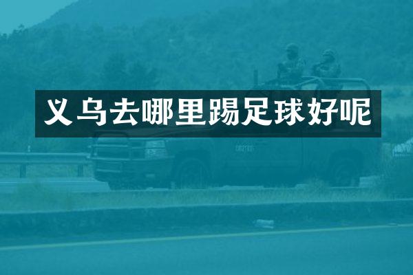 义乌去哪里踢足球好呢