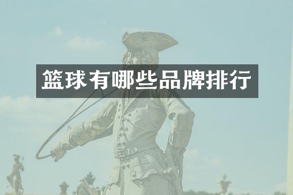 篮球有哪些品牌排行