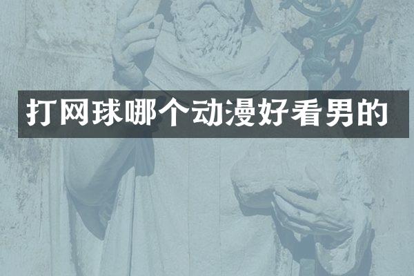 打网球哪个动漫好看男的