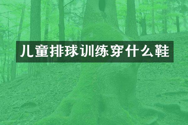 儿童排球训练穿什么鞋