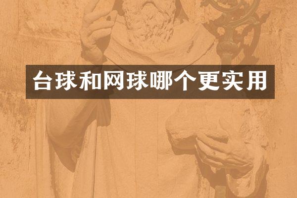 台球和网球哪个更实用