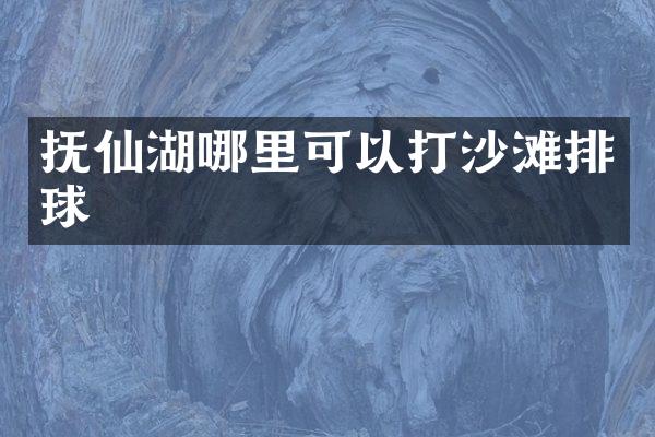 抚仙湖哪里可以打沙滩排球