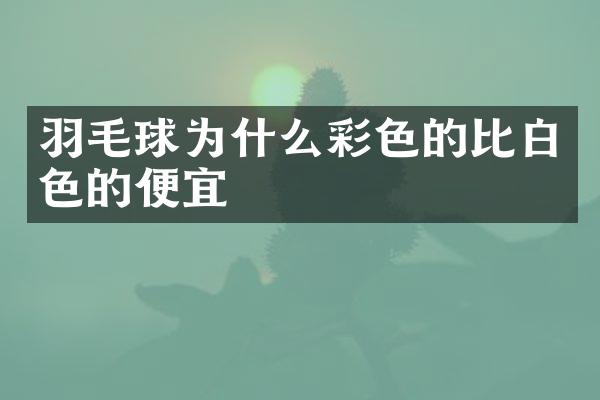 羽毛球为什么彩色的比白色的便宜